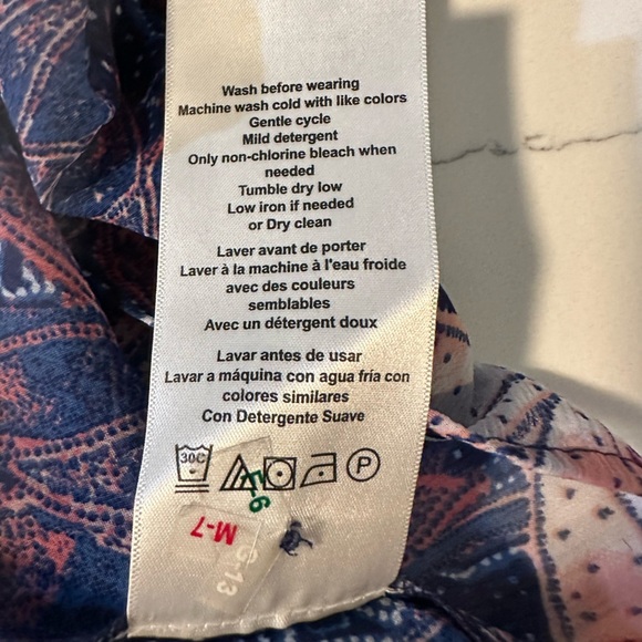 Jessica Simpson Pink/Blue Floral Maternity Maxi Dress Baby Shower Reveal Size M - Picture 7 of 9